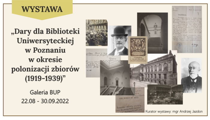 Dary dla Biblioteki Uniwersyteckiej w Poznaniu w okresie polonizacji zbiorów(1919-1939)