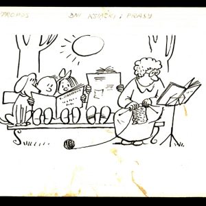 Rysunek Derwicha na Dzień Bibliotekarza i Bibliotek