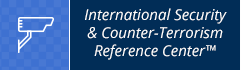 Niebieski baner z białą ikoną kamery bezpieczeństwa po lewej stronie i tekstem International Security & Counter-Terrorism Reference Center™ po prawej stronie, zawierający bazy testowane dla zaufanych, aktualnych informacji.