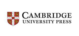 Logo Cambridge University Press przedstawia czerwono-złotą tarczę z białym krzyżem po lewej stronie i napisem Cambridge University Press w czarnym tekście po prawej stronie.