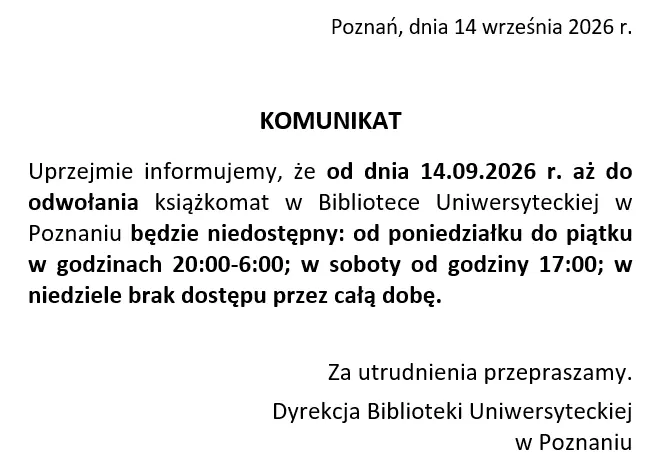 Komunikat 2026-09-14